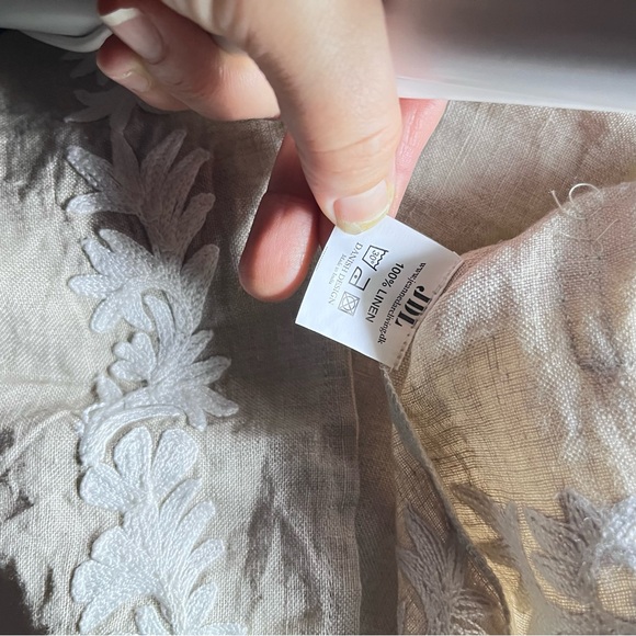 Jeanne D’Arc Living 100% Linen Baby Doll Shirt Dress - Picture 10 of 14